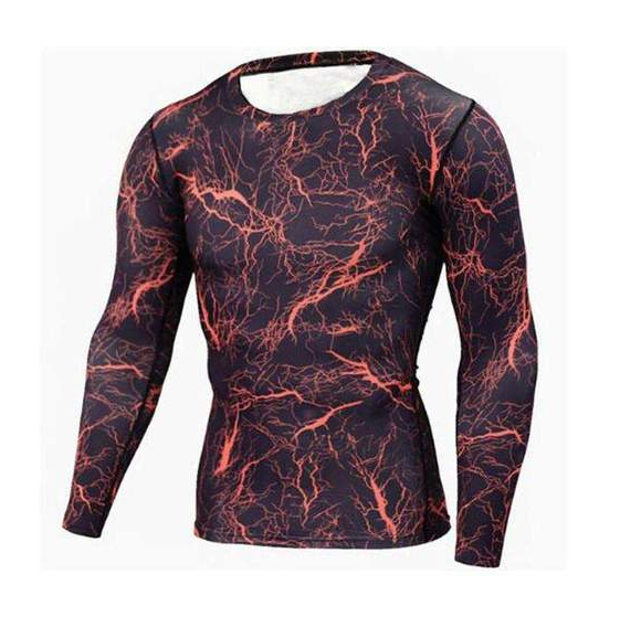 Men's Long Sleeve Camouflage Compression T-Shirt