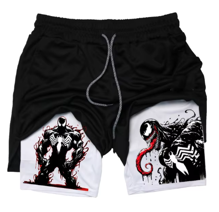 Marvel Spider-Man & Venom Men's Gym Shorts