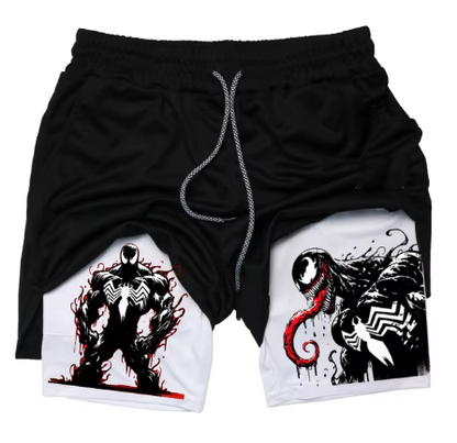 Marvel Spider-Man & Venom Men's Gym Shorts