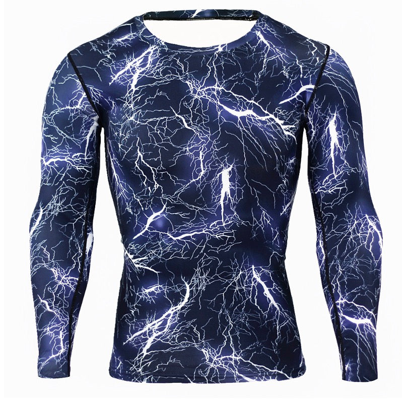 Men's Long Sleeve Camouflage Compression T-Shirt