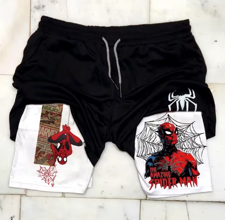 Marvel Spider-Man & Venom Men's Gym Shorts