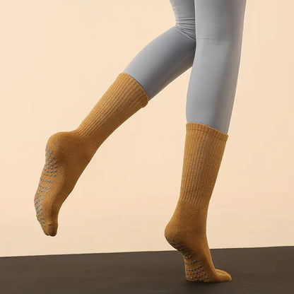 Long Tube Yoga and Pilates Socks for Autumn and Winter