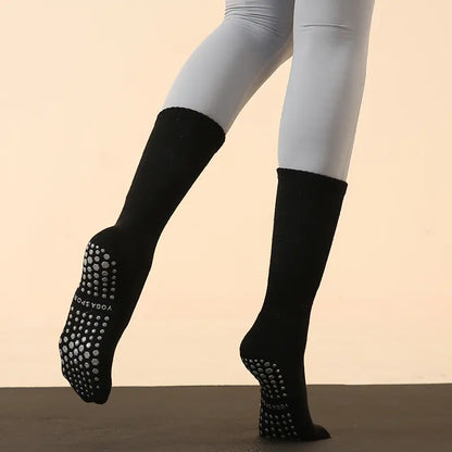 Long Tube Yoga and Pilates Socks for Autumn and Winter