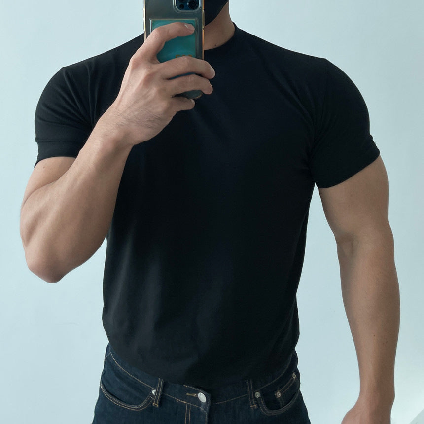 Men's Short Sleeve Workout T-Shirt - Breathable & Quick Dry