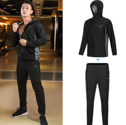 Gym Training Sweat Top and Pant Set