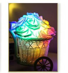 LED Rose Flower String Lights Décor