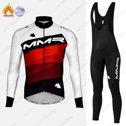 Winter Fleece Long Sleeve Cycling Outfit