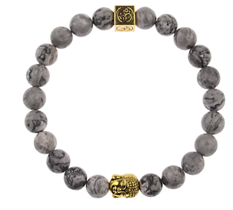 Vintage Men's Buddha Head Elastic Bracelet