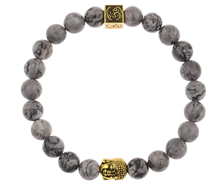 Vintage Men's Buddha Head Elastic Bracelet