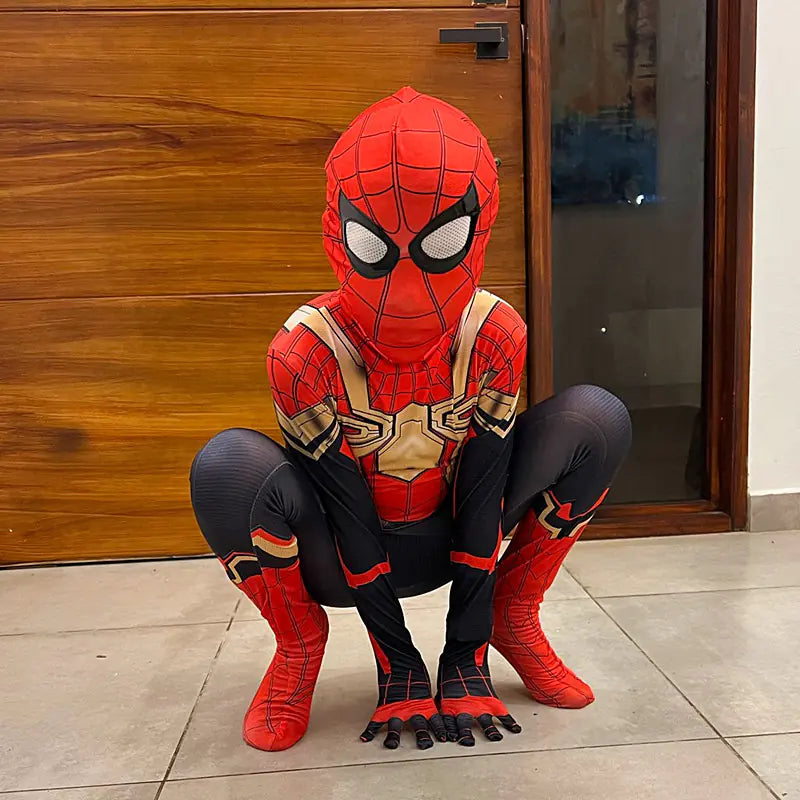 Kids Spider-Man Cosplay Costume for Halloween Party